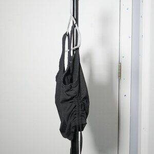 Basic black scrunched tank